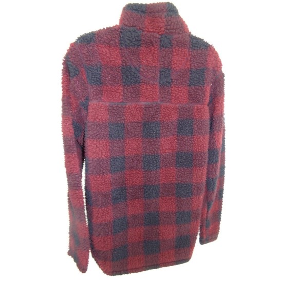 Alpine Design Plaid Sherpa Size S red and black lumber Jack Style buffalo plaid - Picture 7 of 10
